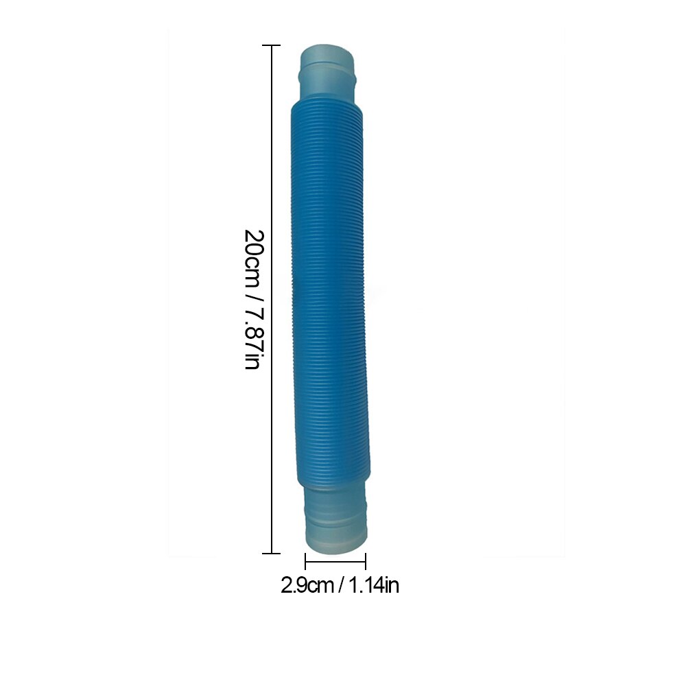 Tubos luminosos para niños y adultos, juguete sensorial antiestrés de plástico, fuelle para aliviar el estrés, juguetes fluorescentes divertidos, 5 piezas