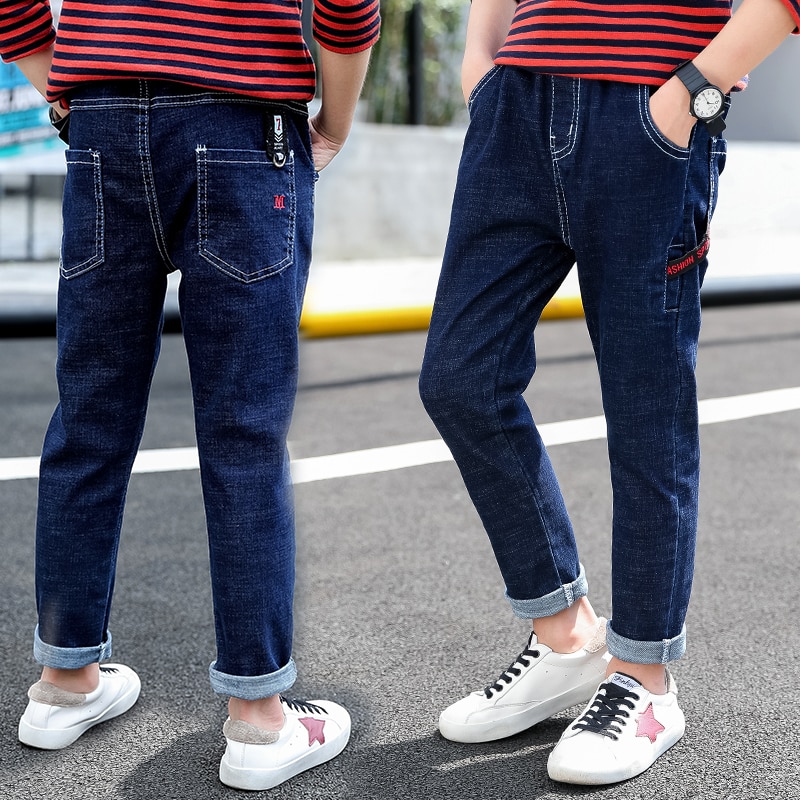 IENENS enfants bébé garçons jean vêtements Denim pantalons longs enfants garçon mince taille élastique pantalon vêtements