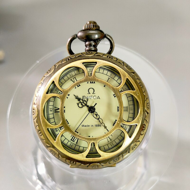 Elaborate Chinese Classical old-style collection mechanical pocket watch