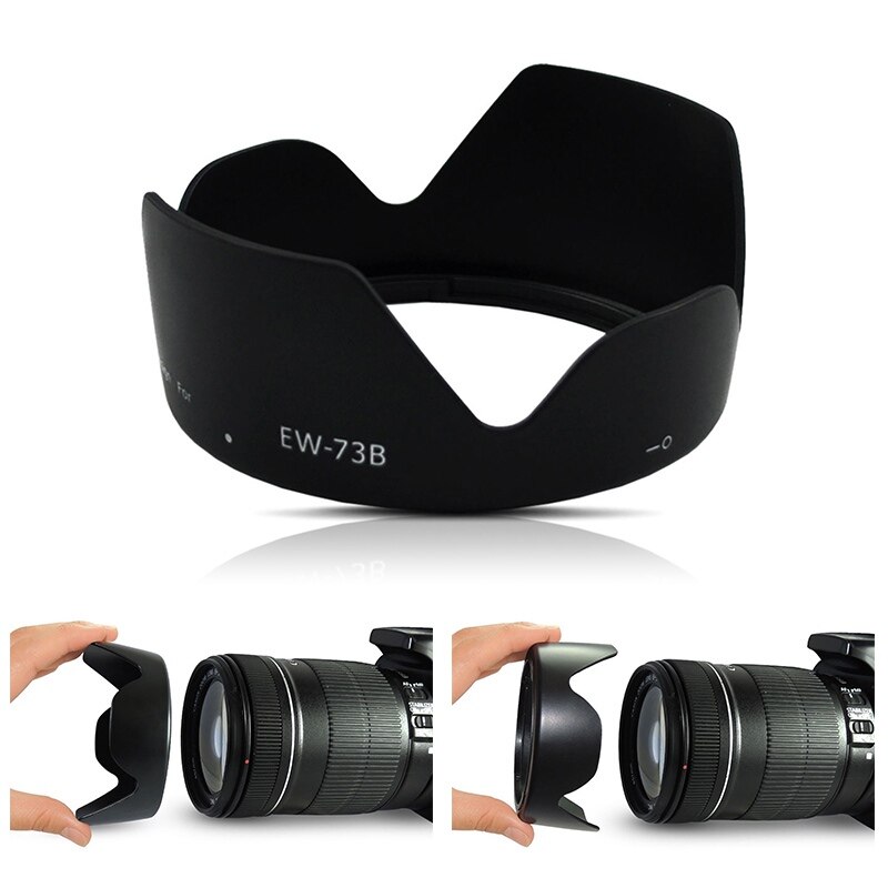 Lens Hood EW-73B EW-60C EW-63C Lens Hood for Canon 100d 700d 18-135 18-55