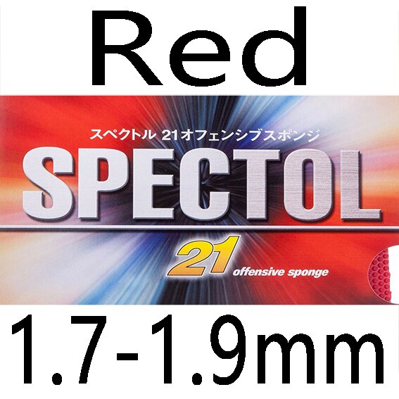 TSP Original SPECTOL 21 Offensive Sponge Table Tennis Rubber Pips-out Ping Pong Sponge Tenis De Mesa: Red 1.7-1.9mm
