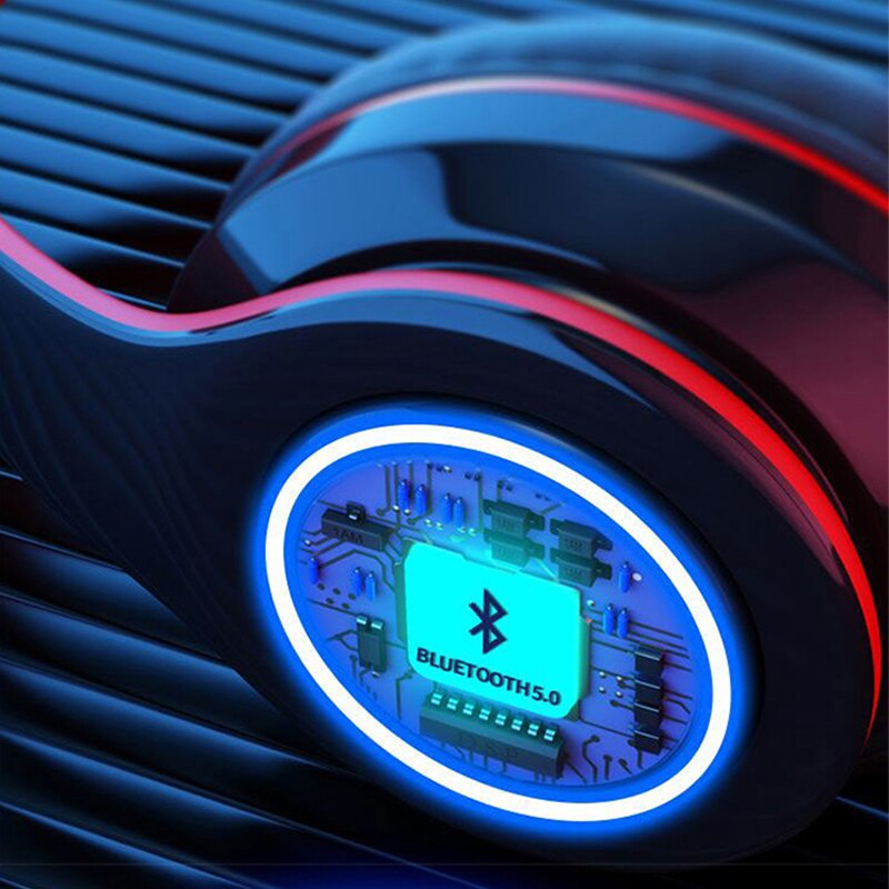 B39 Gaming Hoofdtelefoon Knipperende Led Bluetooth Draadloze Headset Kid Meisje Stereo Muziek Oordopjes Telefoon Oortelefoon Voor Iphone 12