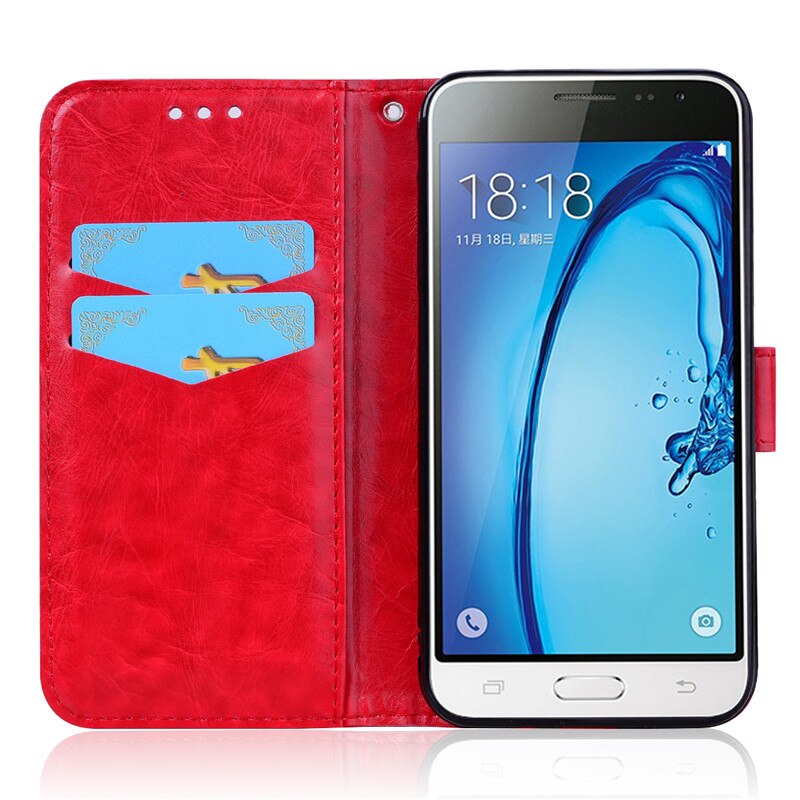 Case Voor Samsung Galaxy J3 J320F J310 Case Leather Wallet Case Voor Samsung J3 Lederen Flip Case Voor samsung J3 6