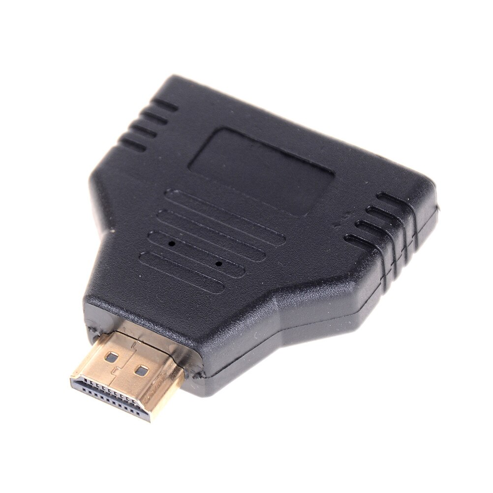 Draagbare 1080P Hdmi Male Naar 2 Vrouwelijke 1 In 2 Out Splitter Adapter Protector Hoge Snelheid 1X2 hdmi Splitter Converter