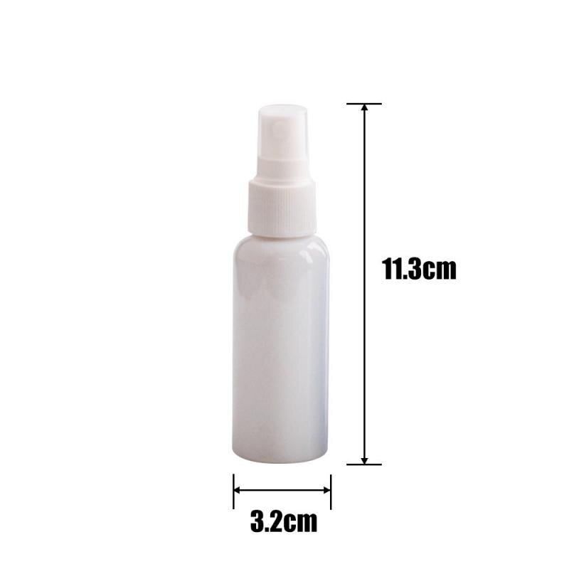 1 pc bærbar tom sprayflaske 30/50/100 ml genopfyldelige beholderflasker plast mini tom kosmetisk beholder parfume flaske: 50ml hvide