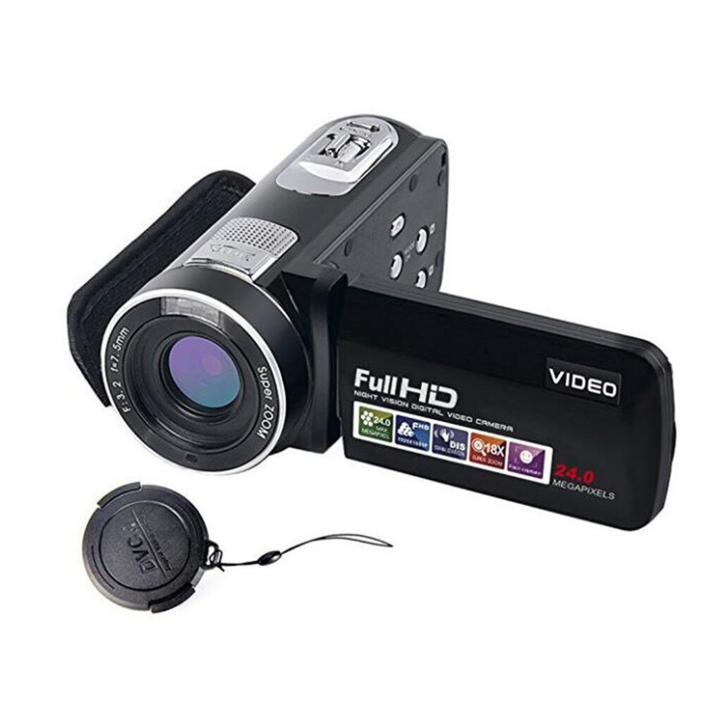 24MP 1080 HD appareil Photo numérique Anti-secousse caméscope vidéo CMOS Micro caméra fonction de détection de visage Dmiling Photo de visage