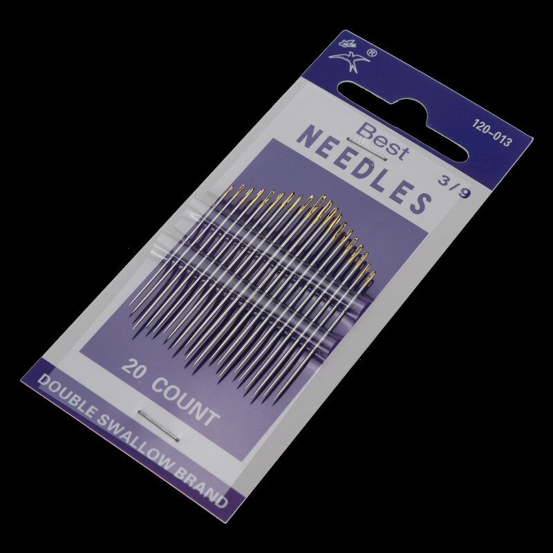 Beading Needle Tools for Jewelry Making DIY Hand stitches Sewing Needles DIY Embroidery Big Eyes Steel Needle: 20PCS 120-013