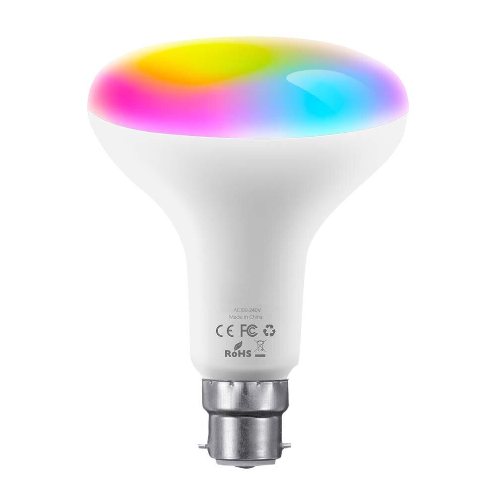 Dimmable Wifi Intelligent RBG Wireless Smart Bulb Music Lamp Light Voice APP Remote Control E27/E26/B22 For Alexa Google Home: B22