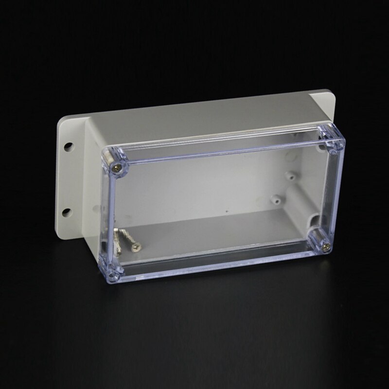 158x90x64mm ABS IP65 Waterproof Plastic Wire Junction Box With Mounted Distribution Clear Enclosure Transparent Project Case