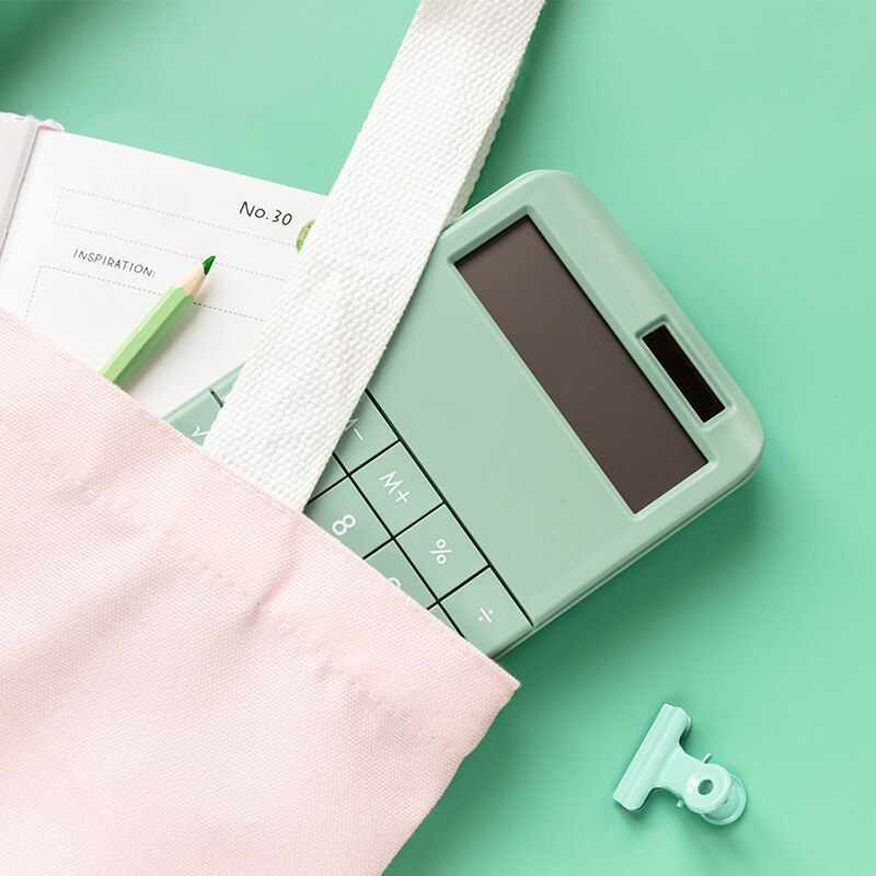 Large-key Portable Solar-powered Computer for Student Calculation and Finance Calculator Simple Style