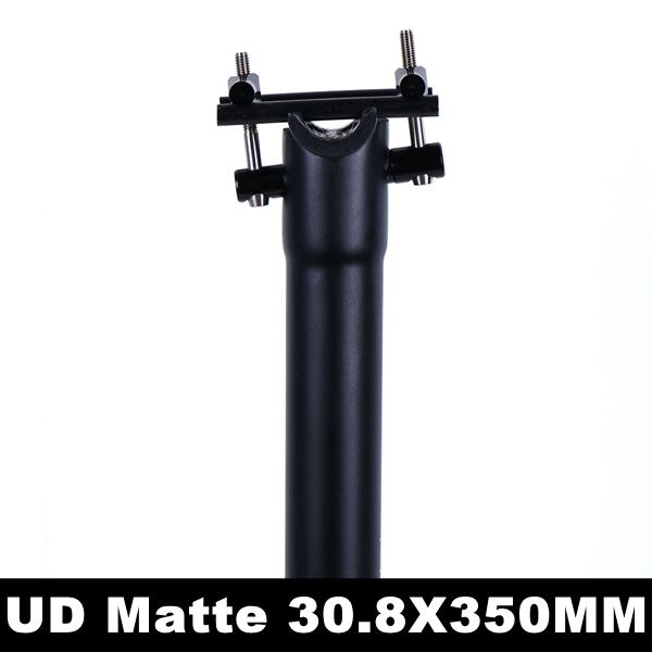 Ulterlight titanium schroef mat zwarte carbon zadelpen mtb/racefiets zadelpen 27.2/30.8/31.6mm 300/350/400mm: Ud mat 30.8 x 350mm
