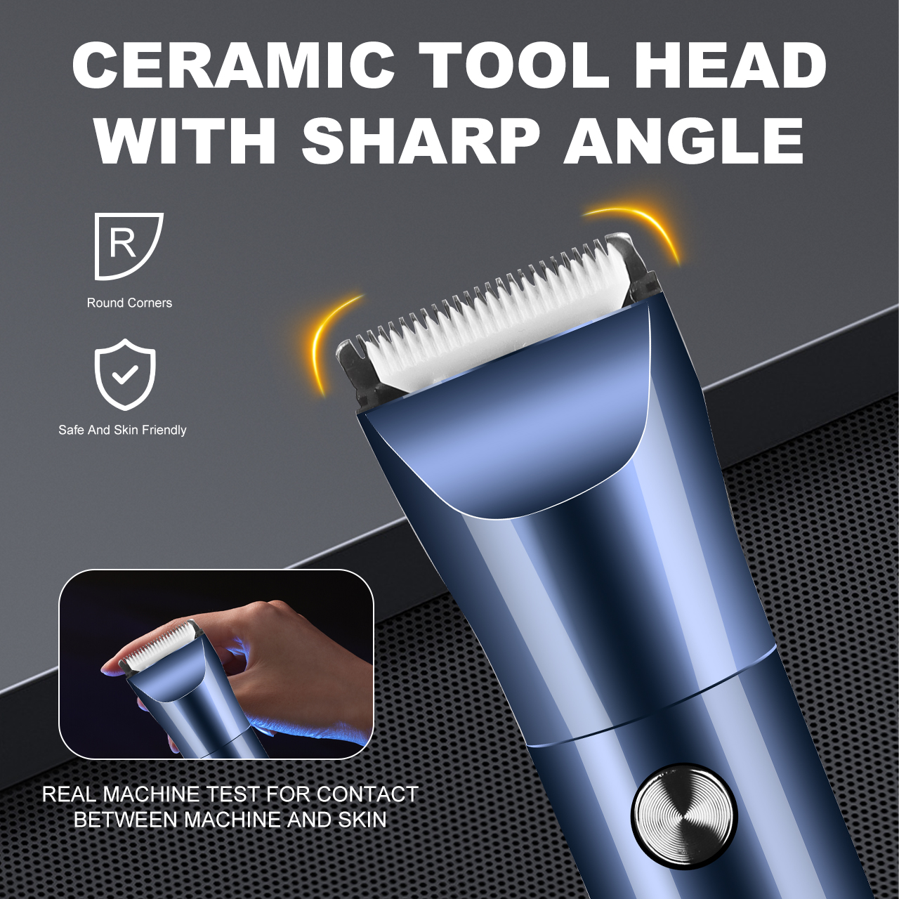 Solimpia Hair Clipper Trimmer Groin & Body Trimmer Men Replaceable Electric Shaver Multifunctional Grooming Machine