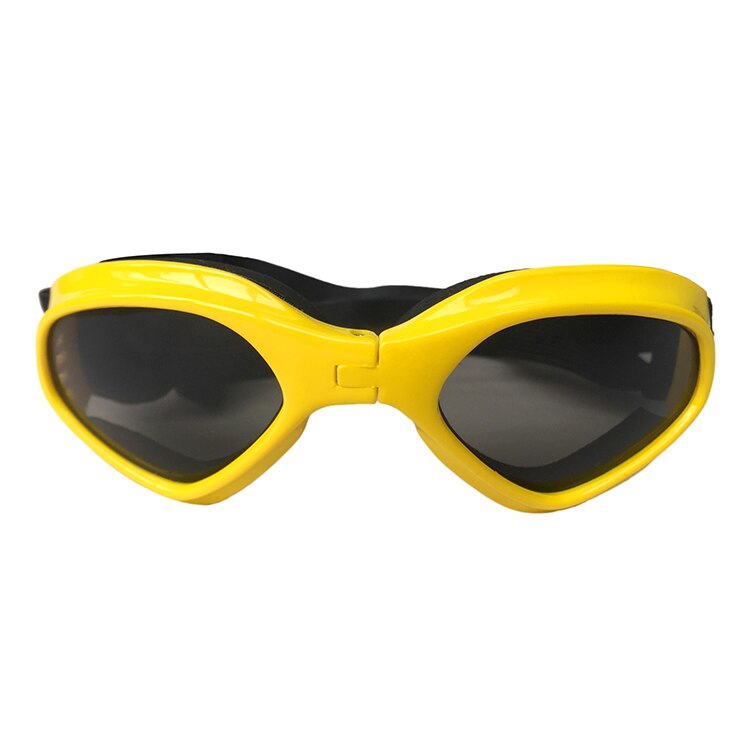 Huisdier Accessoires Kat Hond Glazen Goggles Opvouwbare Anti-Uv Zonnebril Waterdichte Huisdier Foto Props Voor Kleine Middelgrote Hond Product Pug: YELLOW