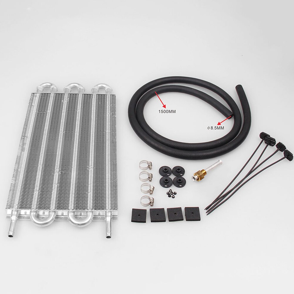 Aluminium Alloy Kit Tube Condenser Car Truck Air Conditioner Transmission Durable Assembly Hose Engine Oil Cooler Set Universal