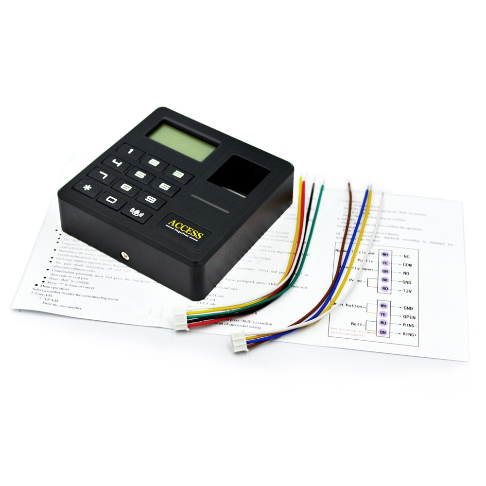 Fingerprint Keypad Password Access Control Optional 125KHZ RFID 13.56MHZ IC Card Reader Biometric Door Access Control