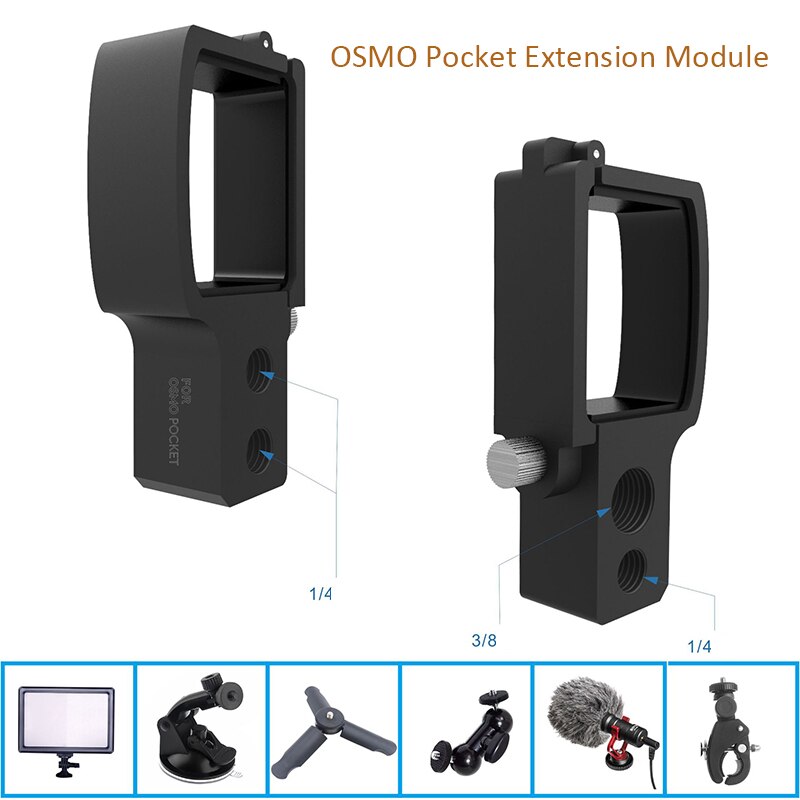 Ventouse de pare-brise de voiture de poche Osmo pour caméra de cardan de poche Dji Osmo avec connexion de Module d'extension pour poche Dji Osmo