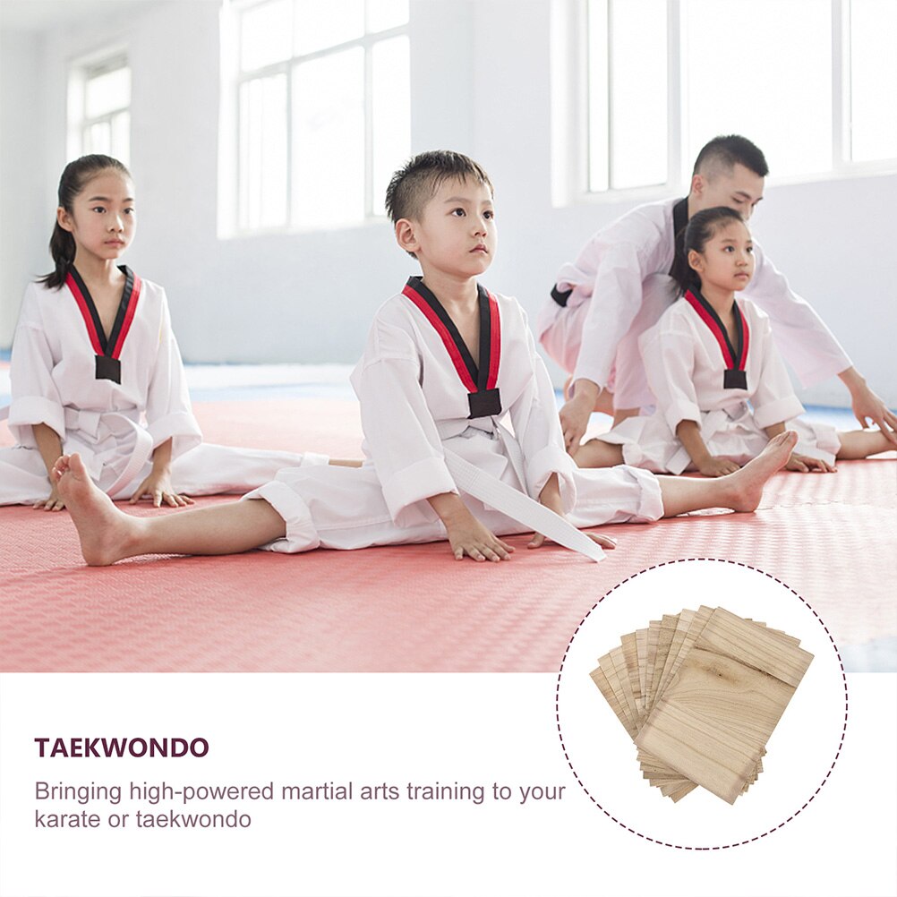 9Pcs Karate Remmen Board Taekwondo Boards Taekwondo Breakable Plaat Hout Breken Boards