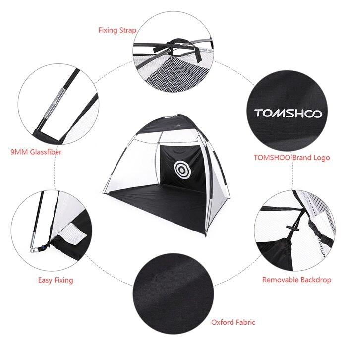 Indoor 1-3M Golf Practice Net Tent Golf Hitting Cage Garden Grassland Practice Tent Golf Training Equipment Mesh Outdoor