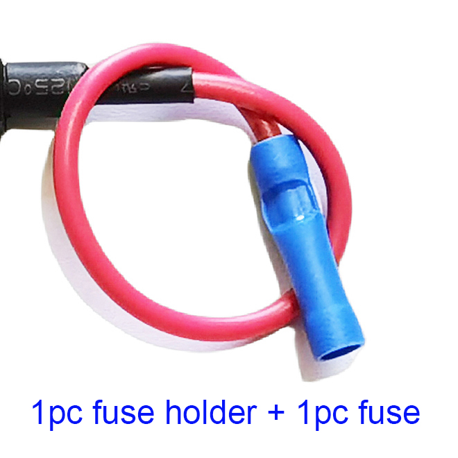 Portafusibles de hoja media estándar MINI micro de perfil bajo para coche, camión, barco, SUV, para instalación rápida y rápida, adaptador de tapa de fusible: Medio / Oro / 2A