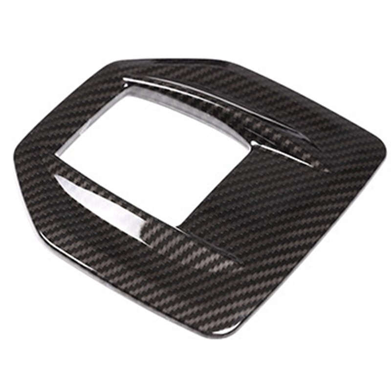 2 pezzi in fibra di carbonio per Alfa Romeo Giulia Stelvio 2016 2017 2018 ABS cromato volante decorazione cornice accessori di rivestimento