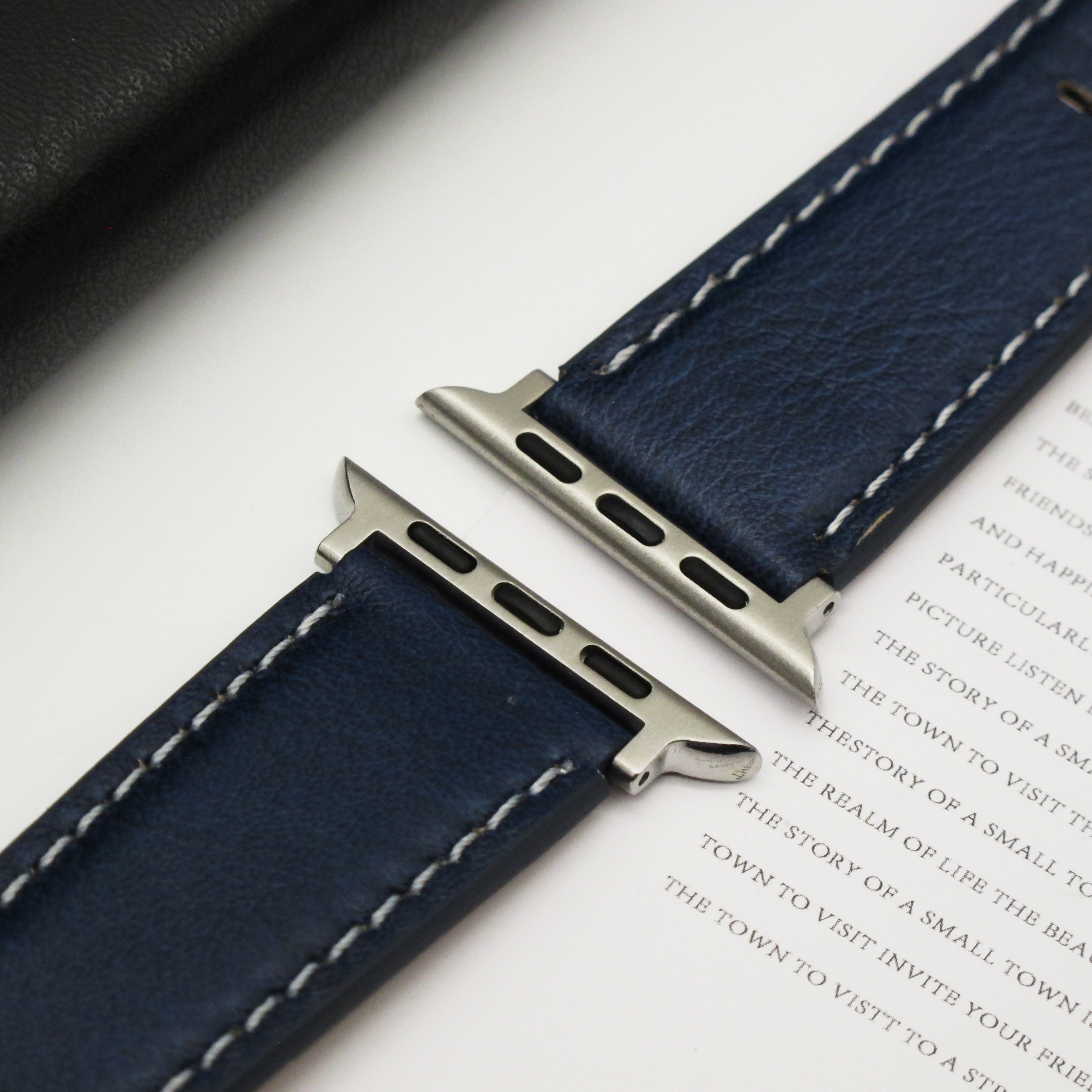 Leather strap for Apple Watch Ultra1 strap 49mm S10 46mm 42mm 45 44 41 40 38mm men's strap for Iwatch series 987654