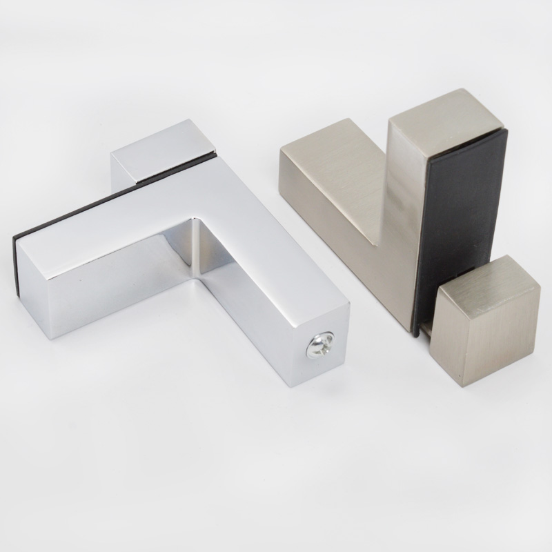 2pcs Rectangle Glass Clamp Adjustable Shelf Holder Bracket Glass Wood Shelves for 3-28mm thick glass