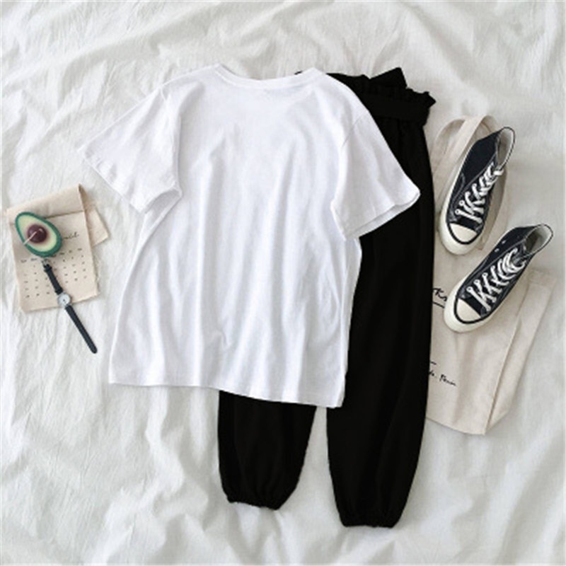 Two Piece Sets Women Spring Summer Casual Female Tracksuit Tops And Pant Suits Harajuku Girl