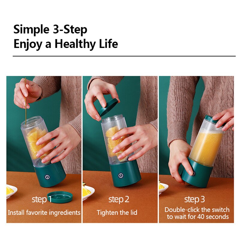 Xiaomi mijia juicer casa espremedor elétrico copo de suco usb recarregável copo de suco laranja mini leite de soja frutas liquidificador smoothie b