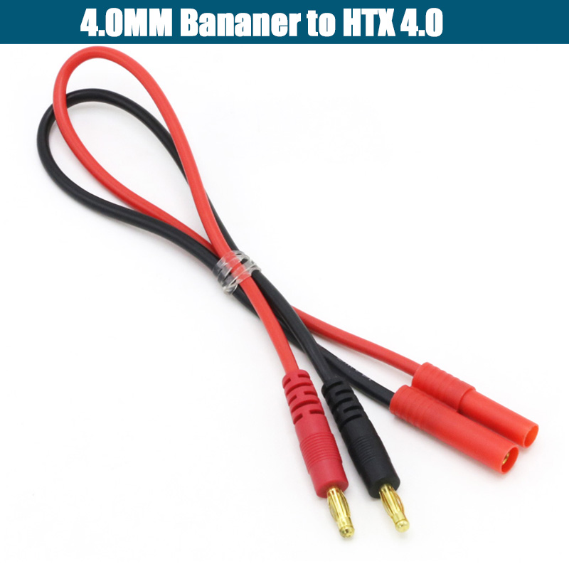 Linea di ricarica Imax B6 Spina a Banana da 4,0 mm a spina T EC3 EC5 XT30 XT60 XT90 MPX TRX come150 con cavo in silicone 30 cm per Rc Lipo Batte: Grigio scuro