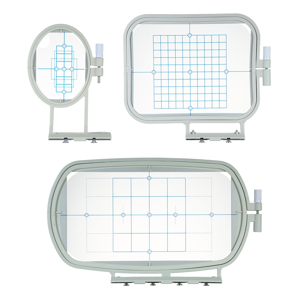 3pcs/set Household Embroidery Machine Hoop Frame Set Sew Tech Hoops Sewing Machine Tools for Brother SE270D SE-350 SE-400