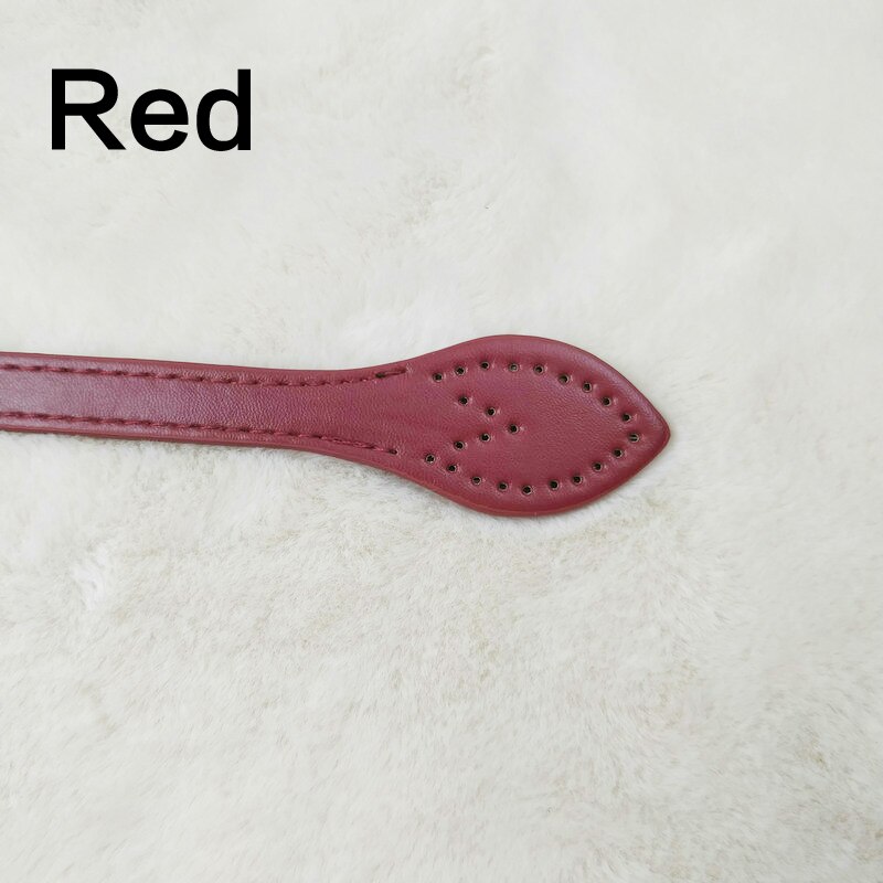 61cm Bags Straps Handbag Slim Handles Replacement for Handbag Strap DIY Accessories Bag Straps PU Leather Bag Straps Handle Belt: red