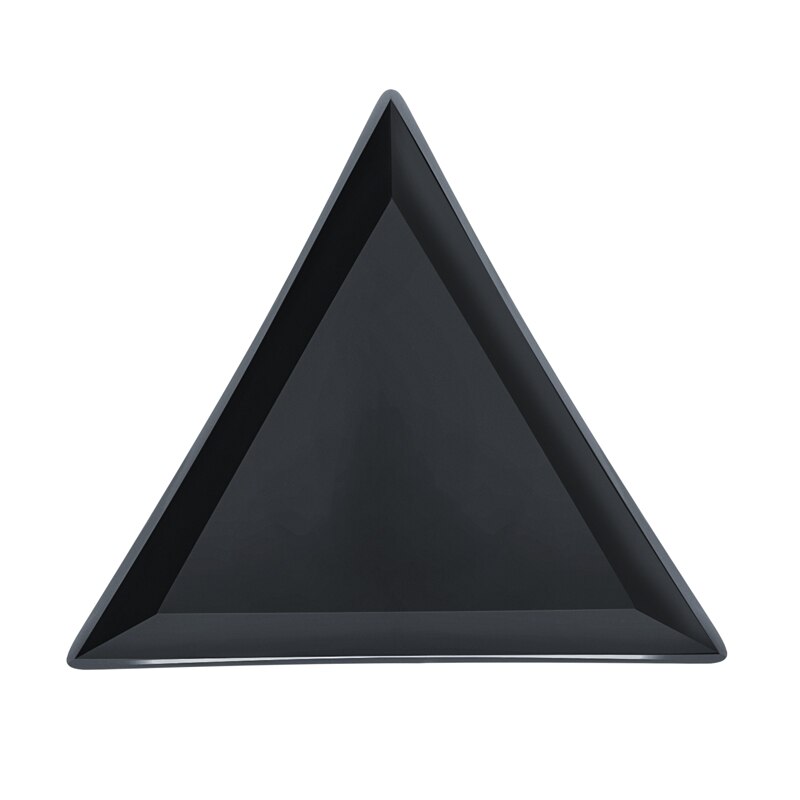 1 pièces pointillant Triangle plaque plateau manucure outil plaque pour strass bijoux Nail Art stockage support de la boîte conteneur manucure outil: Vert clair