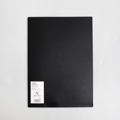 A4 black white file folder waterproof paper document holder storage clip office supplies school stationery filing products: L type - black