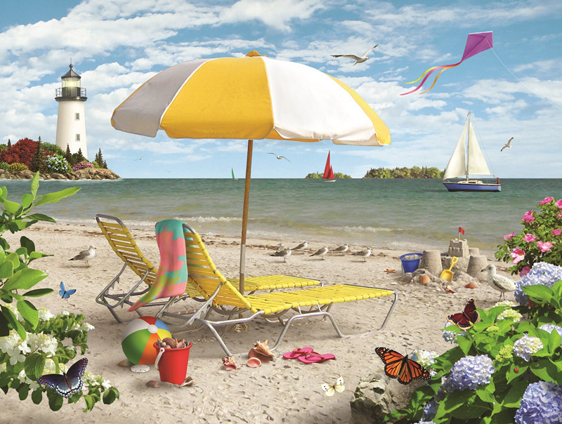500 pièces Puzzle diverses paysages assemblage photo adultes Anti-Stress Puzzles jouets pour enfants jeux de noël: jaune clair