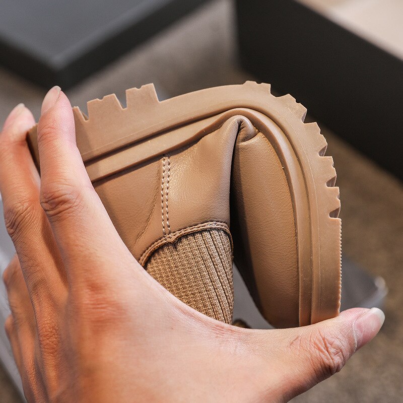 Maat 22-31 meisjes antislip casual schoenen kinderen slijtvaste sokken laarzen baby lichtgewicht zachte onderkant zijkant rits martin laarzen