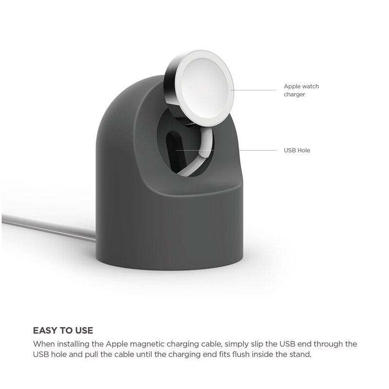 Charger Silicone Stand Voor Apple Horloge Serie 6 Se 5 4 3 2 1 38Mm 42Mm 40Mm 44Mm Kabelmanagement Houder Voor Iwatch 4 3 2 1