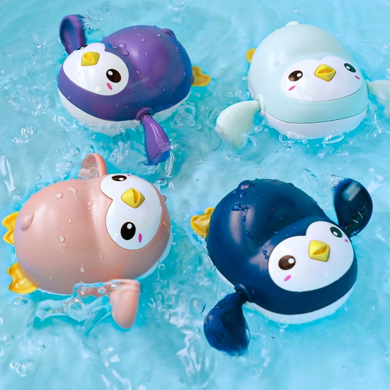 Cartoon Whale Baby Bath giocattoli Clockwork Dabbling Kids Shower giocattoli per bagno vasca da bagno piscina da spiaggia giocattolo d&#39;acqua per bambini