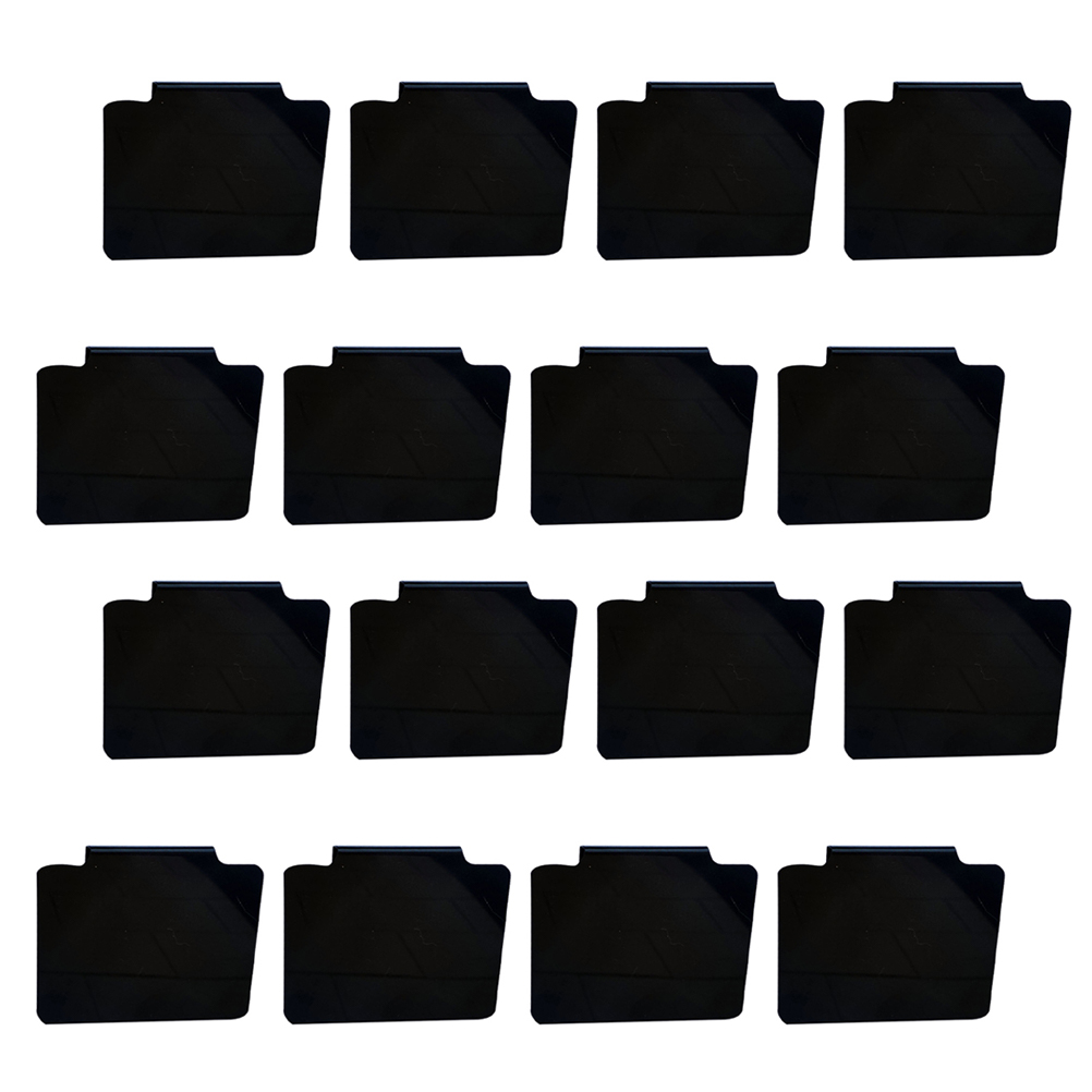 16Pcs Prijskaartje Houder Duurzame Verwijderbare Zwarte Clip Label Houder Mand Labels Clip Opknoping Bin Clip Label Voor Thuis kamer Shop