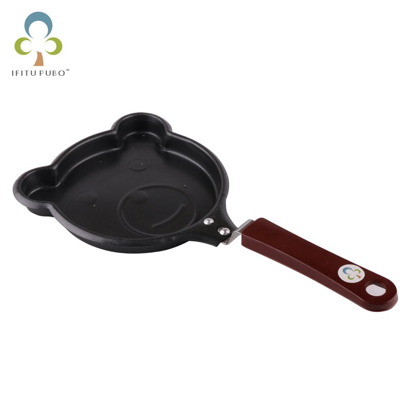 Creavtive Bear Shape Fry Egg Pancakes Mini Frying Pan Cauldron Housewares Various Kitchen Shaper Fried Tool Breakfast Tool GYH: Default Title