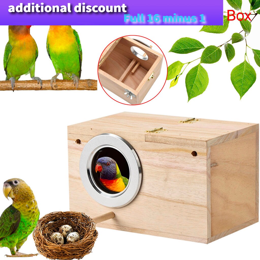 Vogelkooien Nesten Dox Nest Huis Vogel Huis Parkiet Ne St Doos Vogel Huis Hout Fokken Doos Voor Lovebirds Parrotlets paring