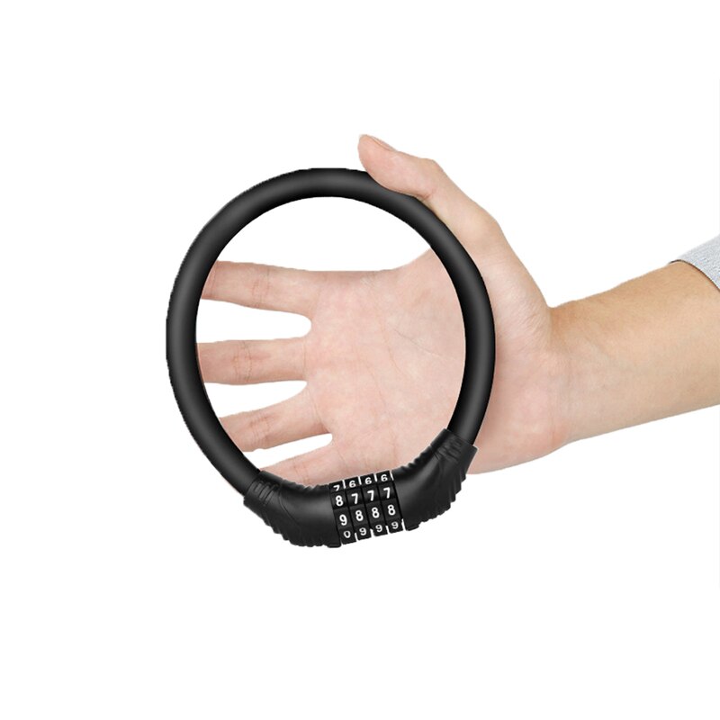 Wheelchair Lock Electric Electronic Mountain Road Bike Bicycle Combination Cable Password Lock with Bicycle Triangle Bag