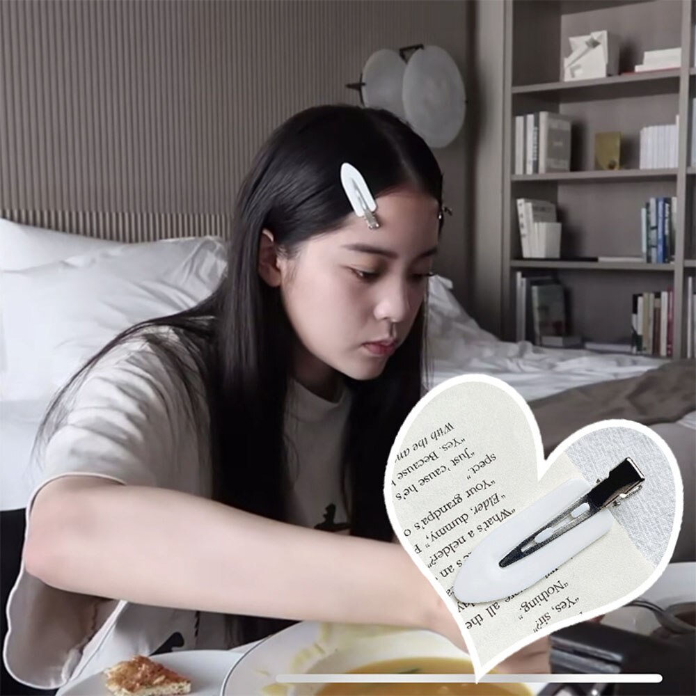 1/4 sztuk bez zginania bez szwu spinki do włosów z boku grzywka Fix Fringe Barrette spinki do włosów makijaż mycie twarzy akcesoria kobiet dziewczyn stylizacji