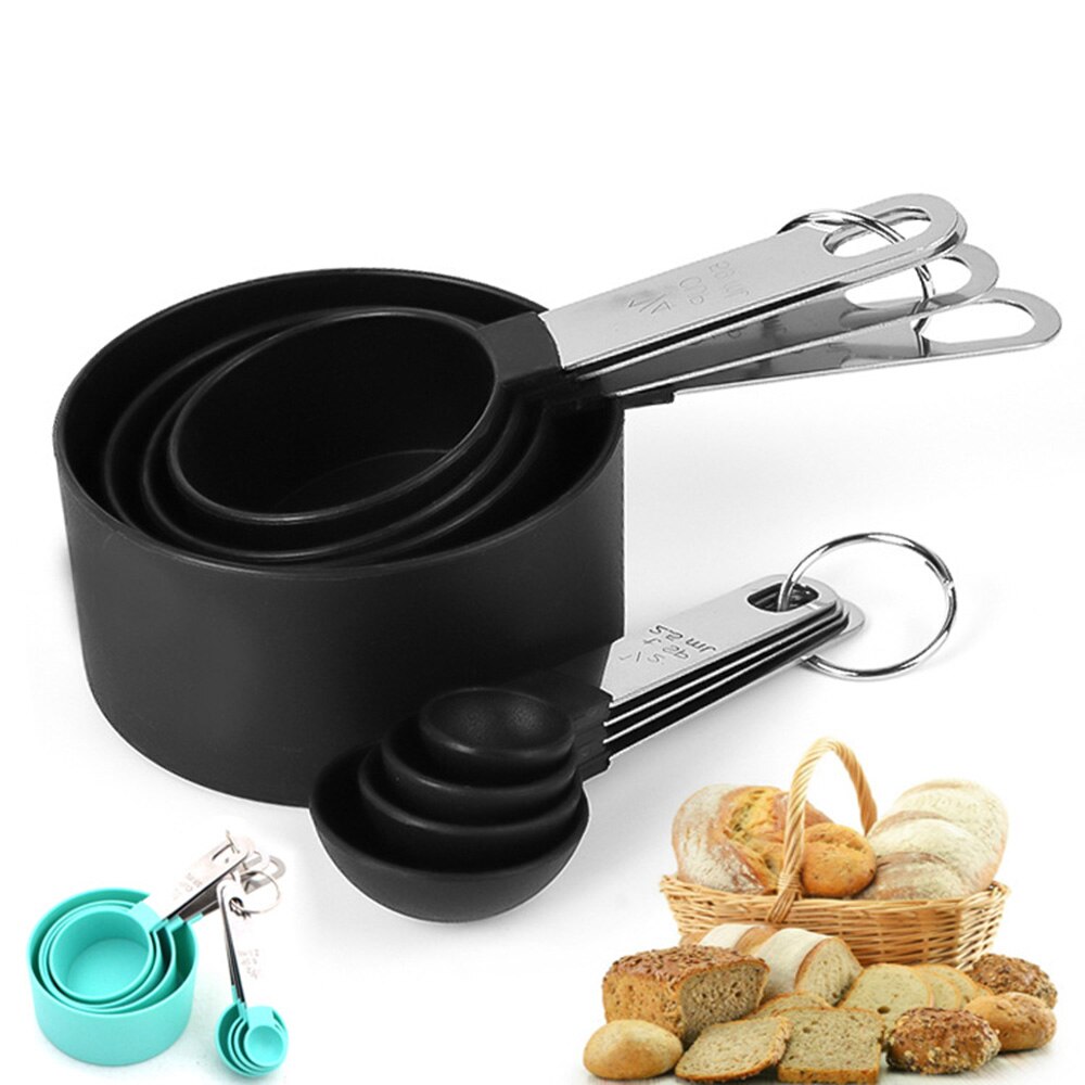 Multi Purpose Spoons/cup Measuring Tools Pp Baking Accessories Stainless Steel/plastic Handle Kitchen Gadgets