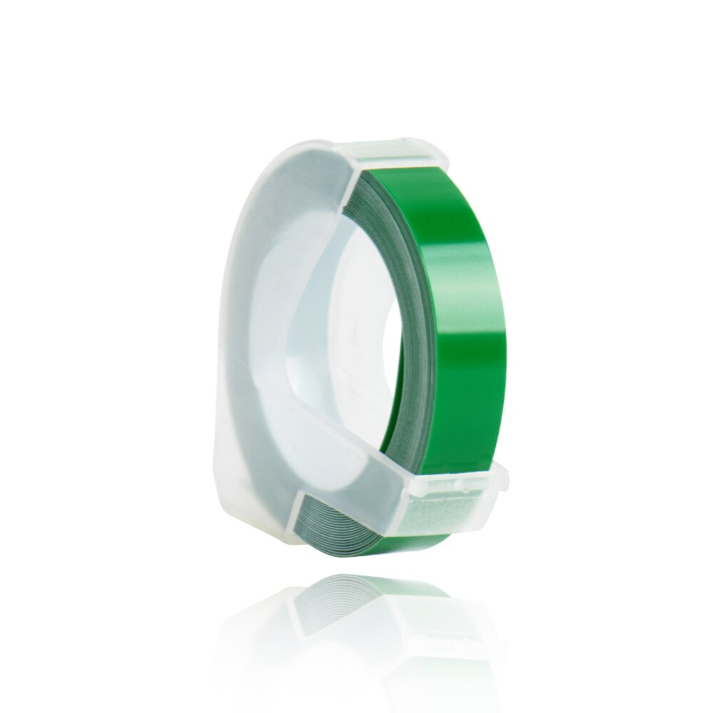 Mieszane kolory 3D PVC tłoczenie DIY taśma z etykietami kompatybilny Dymo 1610 12965 1540 1880 motex E-101 instrukcja drukarka etykiet ręcznie robione: green
