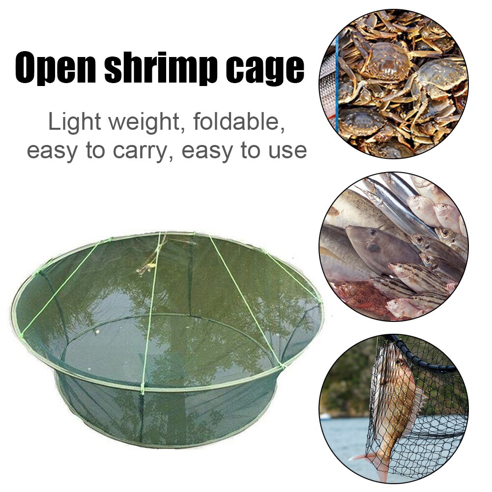 Lightweight Fishing Landing Net Crayfish Shrimp Catcher Casting Network Mesh Fish Trap Cage Fishing Accessories