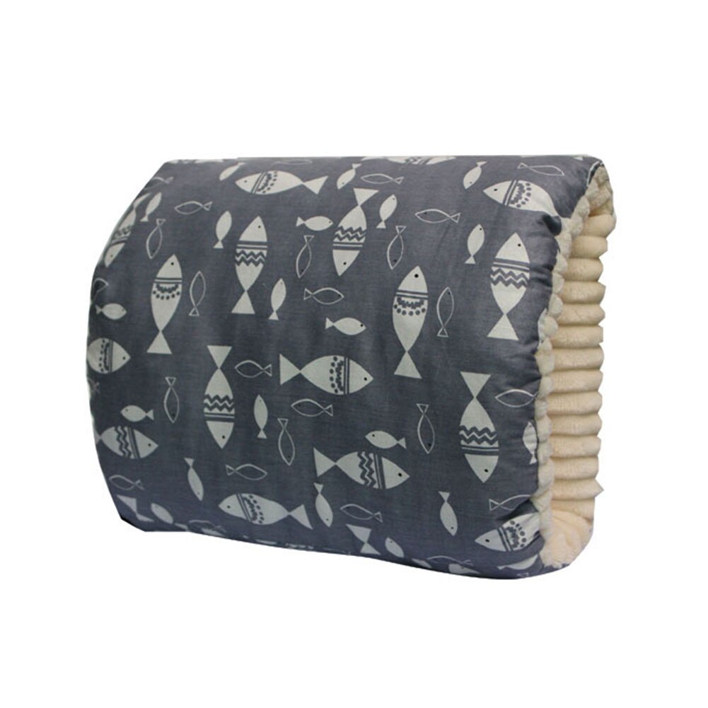 Diapositives sur coussin d'allaitement épaissir bébé bras Cusion doux -né confortable Portable coton mélange maman soutien protéger: Gray Fish