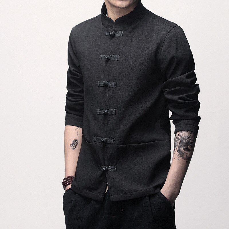 Mens Traditionelle Chinesische Kleidung Männer Kung Fu Tai Chi Meister Kostüm Männlichen Spitzen Jacken CN-003 Frühling Herbst Feste Seetang Anzug