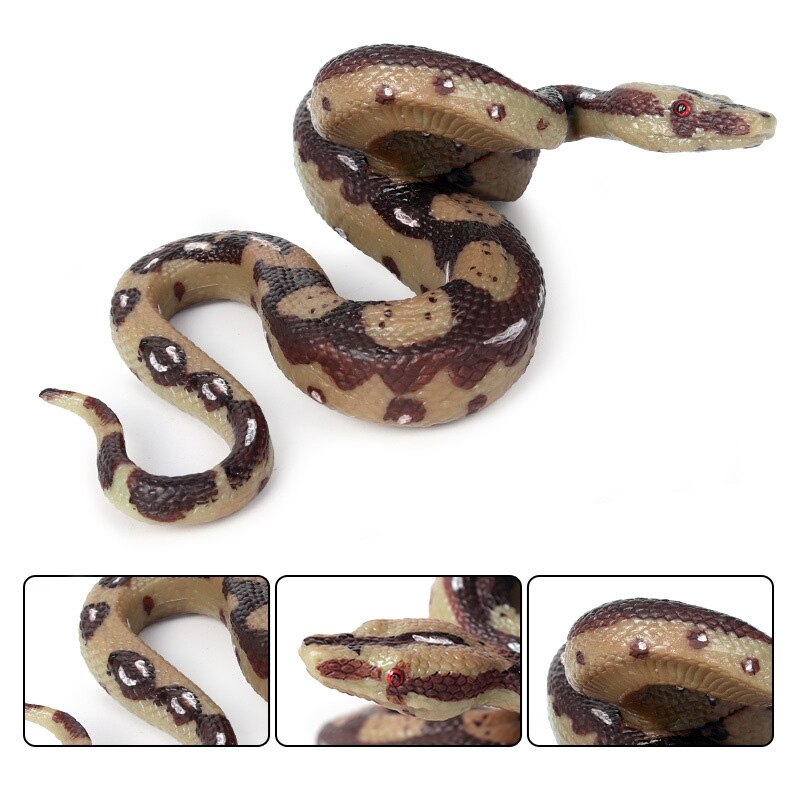 Simulatie Wild Dier Slang Speelgoed Zweven Grote Python Giant Python Model Amfibische Reptiel Slang Hele Speelgoed