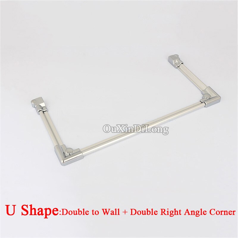 Brand 2PCS Bath Shower Screen Aluminum Alloy waterproof strips glass door seals length:600mm/700mm (No other Accessory)