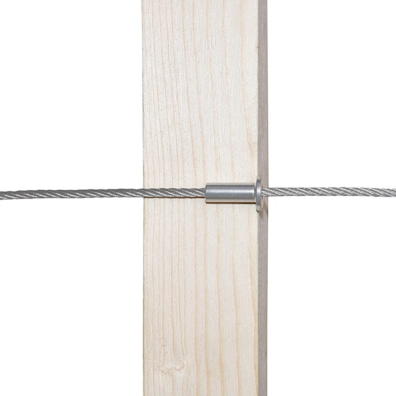 HHO-30Pcs Stainless Steel Protector Sleeves for 1/8 inch 5/32 inch Or 3/16 inch Cable Railing T316 Marine Grade